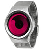 Ziiiro Mercury Unisex Stainless Steel Wrist Watch - Chrome/Magenta