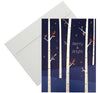Green Inspired 16ct Holiday Boxed Cards Cardinal Aspens Navy