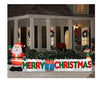 12 Ft. Long  Inflatable Merry Christmas Sign w/ Santa Clause & Elf