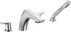 Moen T987 Method Two-Handle Low Arc Roman Tub Faucet Includes Hand Shower, Valve Required, Chrome