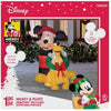 Disney Airblown Inflatable 5 FT Mickey Mouse & Pluto with Christmas Wreath