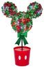 Disney Mickey Mouse 27 In  LED Topiary Bulb Tree Christmas Decoration Multicolor