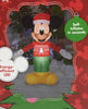 Disney Airblown Inflatable 5 ft Mickey Mouse in Red Christmas Sweater Santa Hat