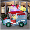 Gemmy Minions Despicable Me Snow Cone Holiday Truck with Swirling Kaleidoscope