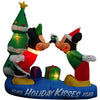 Disney 5.5 FT W Pre-lit LED Inflatable Mickey & Minnie with Mistletoe Airblown