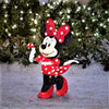 Minnie Mouse Lighted Tinsel Yard Sculpture with White Incandescent Lights