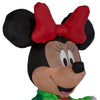 Disney Santa Minnie Mouse Inflatable LED 5ft with Present Gift