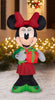 Disney Santa Minnie Mouse Inflatable LED 5ft with Present Gift