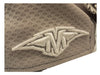Mission New Era 39THIRTY Hockey Hat, Gray with White Logos (S-M)
