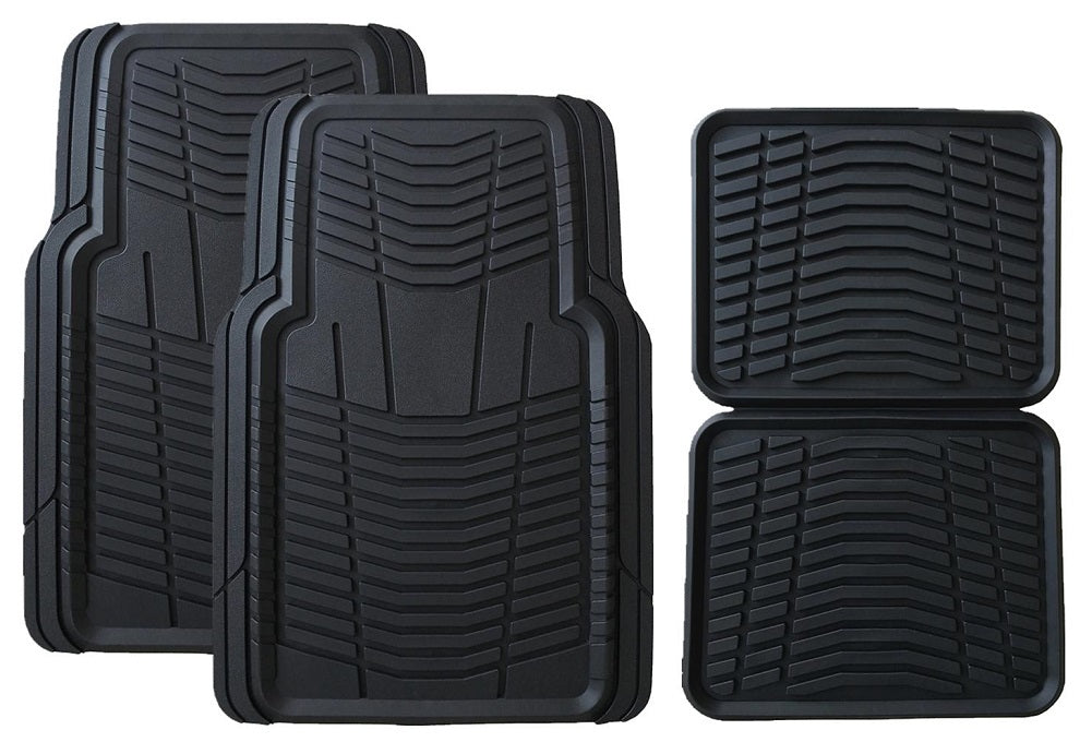 Member's Mark All-Weather Automotive Floor Mats (4 Pack, Black)