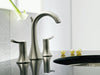 Moen TS41708BN Fina Two-Handle High Arc Bathroom Faucet, Brushed Nickel