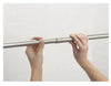 Moen 72 inch Adjustable Straight Decorative Tension Shower Rod Brushed Nickel