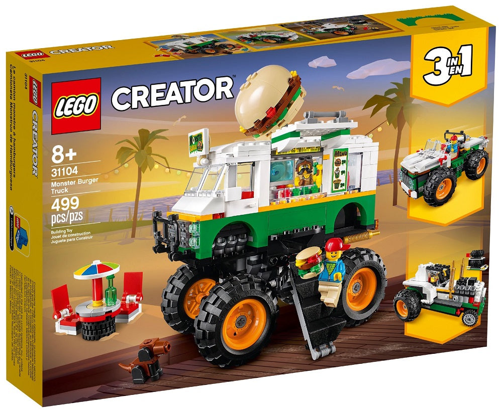 Lego Creator 3-in-1 Monster Burger Truck 499-pieces