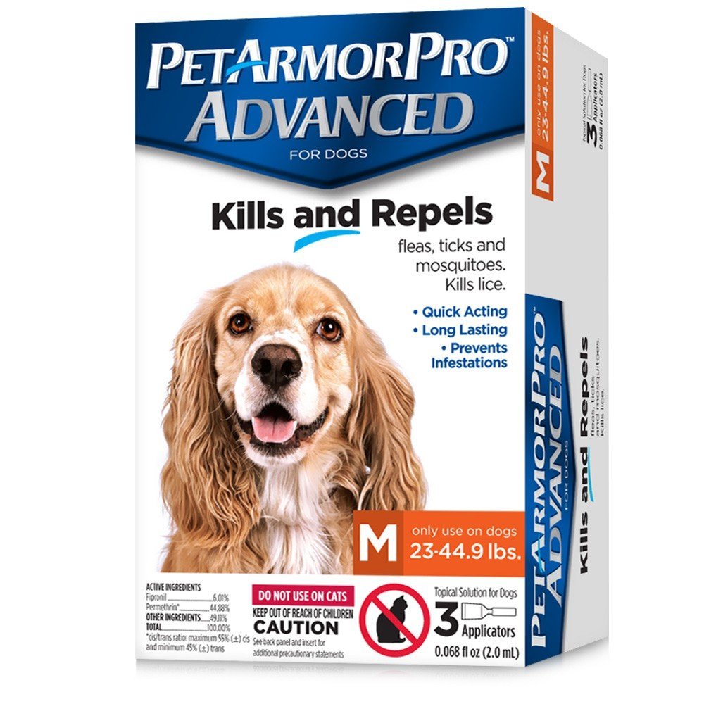 Pet Armor Pro Advanced Flea & Tick Treatment for Medium Dogs 3-count