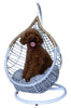 B.U.STYLE Cat Bed Basket Swinging Pet Nest for Small Pets Hanging Teardrop Hammock Gray