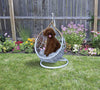 B.U.STYLE Cat Bed Basket Swinging Pet Nest for Small Pets Hanging Teardrop Hammock Gray