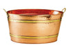 Old Dutch Oval Decor Copper Party Tub, 22-1/2 by 13 by 11-1/2-Inch