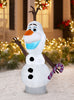 Gemmy Disney Frozen Airblown Inflatable Olaf the Snowman with Candy Cane 5.5ft Tall LED