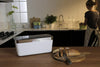 Vacuvita One-Touch Vacuum Sealer Storage System Home Base - Reseal & Reuse White