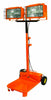 Designers Edge L4211 Telescoping Metal Halide Industrial Work Light, Orange, 2000-Watt