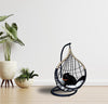B.U.STYLE Cat Bed Basket Swinging Pet Nest for Small Pets Hanging Teardrop Hammock Black