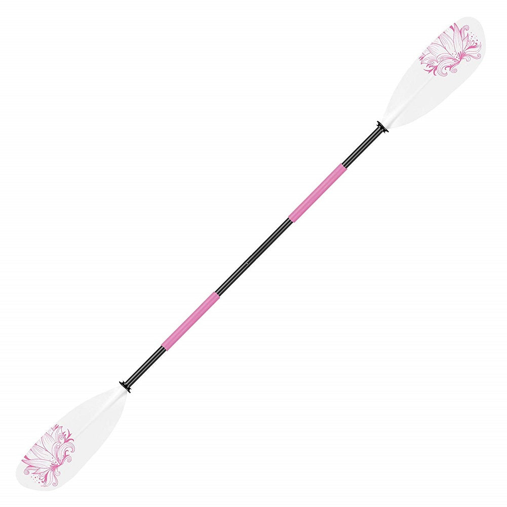 Propel Paddle Gear Pro Aluminum Kayak Paddle White and Pink 85 Inch