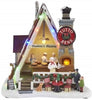 Carole Towne Pauletta Pizzeria Lighted Musical Building