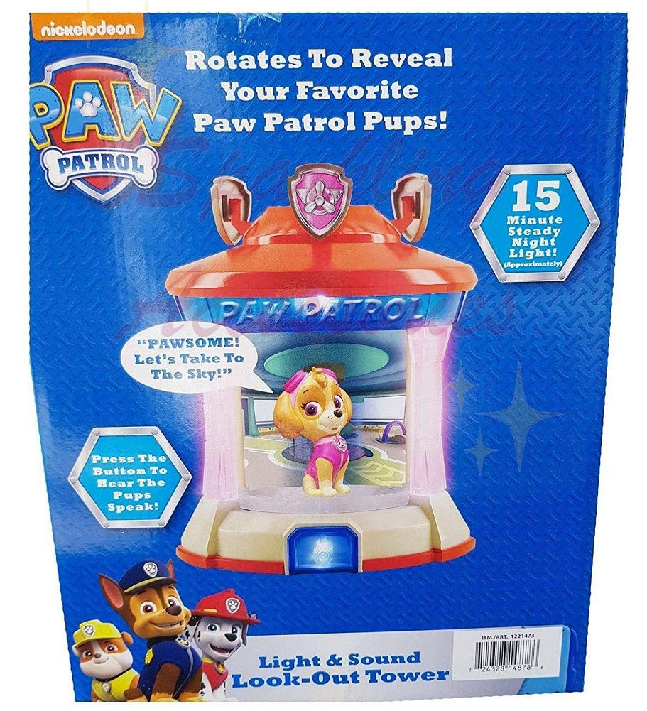 Nickelodeon Paw Patrol Light Sound Look Out Tower Rotating Toy