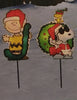 Set of 4 Pre-Lit JOY Peanuts and Snoopy Christmas Pathway Markers - Clear Lights ProductWorks