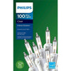 Philips 100-Count Clear White Wire Mini String Lights