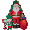 Airblown Inflatable Santa with Elf - Photos with Santa 10Ft!