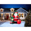 Airblown Inflatable Santa with Elf - Photos with Santa 10Ft!