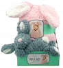 Little Miracles Animal Hugs Pink Bunny Hooded Blanket with Rabbit Plush