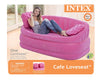 Intex Inflatable Pink Cafe Loveseat 2 Inflatable Pillows