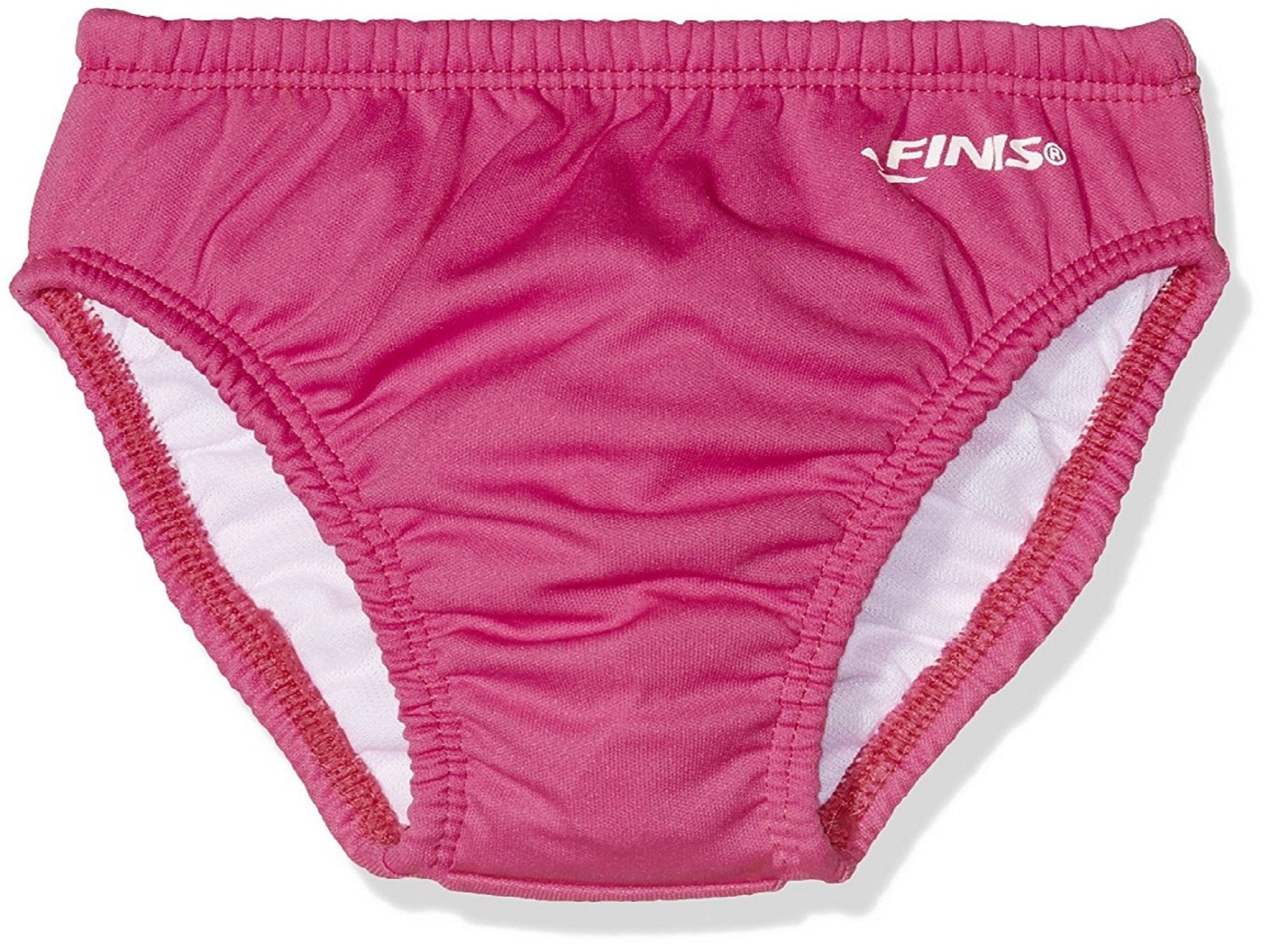 FINIS Solid Pink Reusable Swim Diaper, Small (3-6 Months)