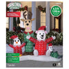 Gemmy Lighted Deer Penguin Bear Mouse Christmas Inflatable