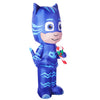Gemmy  Inflatable PJ Masks, Catboy, 5 Ft holding Candy Cane