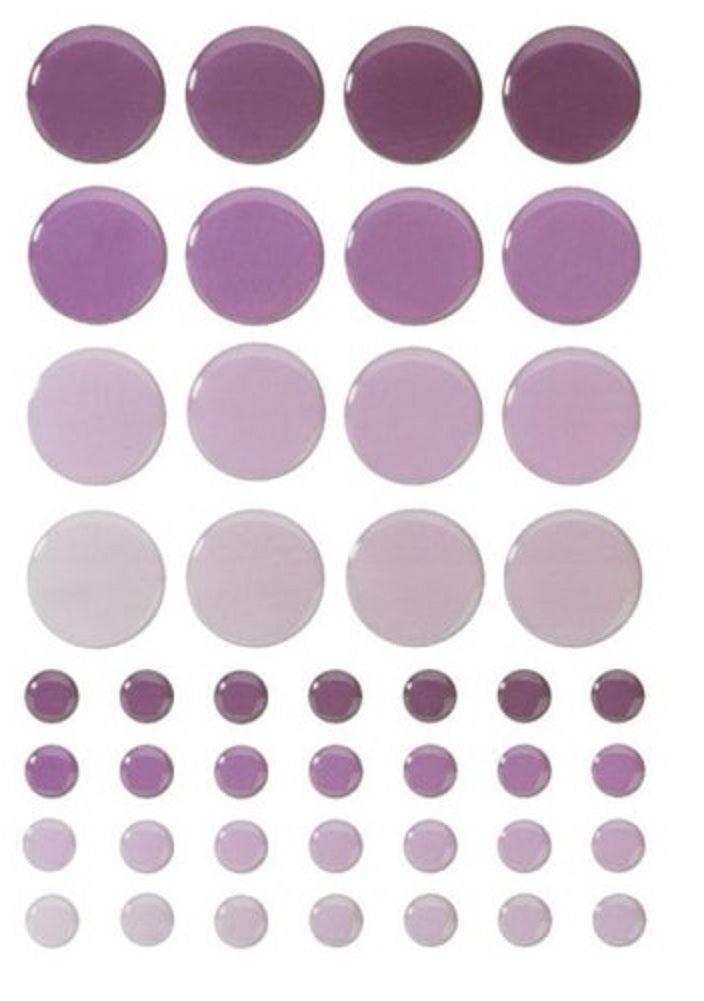 Sticko Tiles Play Stickers-Dark Purple Circle