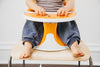 Prince Lionheart bebePOD Chubs Flex Plus Baby Seat, Orange Smoothie