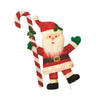 Light Up Plush Santa Claus Holding A Candy Cane