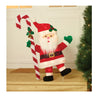 Light Up Plush Santa Claus Holding A Candy Cane