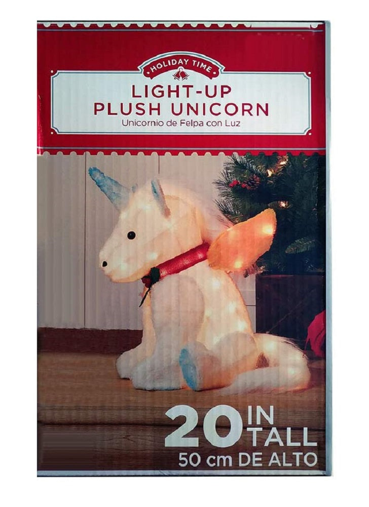 HolidayTime Christmas Unicorn 20 in Lighted Yard Outdoor Decoration