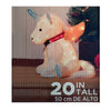 HolidayTime Christmas Unicorn 20 in Lighted Yard Outdoor Decoration