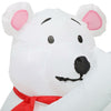 Home Accents Holiday Inflatable 5 FT Polar Bear and Penguin Decorating Tree