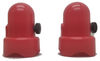 Skywalker Large Trampoline Enclosure Pole Caps, 2-Pack, Red