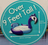 Mega-Sized Giant 9' Inflatable Pretty Peacock Island Raft
