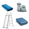 Intex 16' x 48" Prism XL Frame Square Above Ground Pool Set with Filter Pump