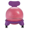 Gaiam Kids Balance Ball Chair System 15" Purple/Pink