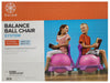 Gaiam Kids Balance Ball Chair System 15" Purple/Pink