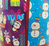 Double Sided Christmas Wrap Foil Christmas Penguin/Paper Snowman 269 sq ft